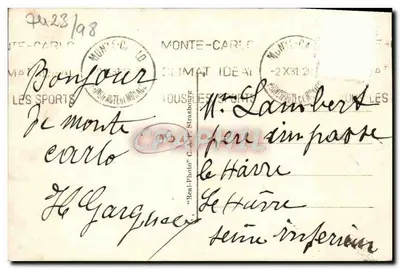Eze — Vue générale — éditeur C.A.P. n°34 — Verso