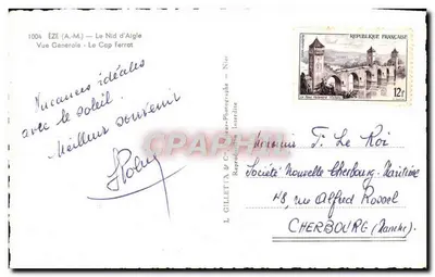 Éze (A.M.) — Le Nid d'Aigle — Widok ogólny — Le Cap Ferrat — L. Gilletta & Cie — Rewers