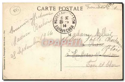 Willa Eze-les-Pins — Wizyta Prezydenta Republiki — Wyd. Giletta frères — Rewers