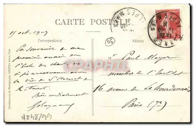 CANNES — Château St-Honorat — Île de Lérins — Édition Gilettà, n° 402 — Rewers