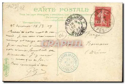 Więzienie Maskara Żelaznego — Wyspa Świętej Margarety — W pobliżu Cannes — L.V. & Cie — Rewers