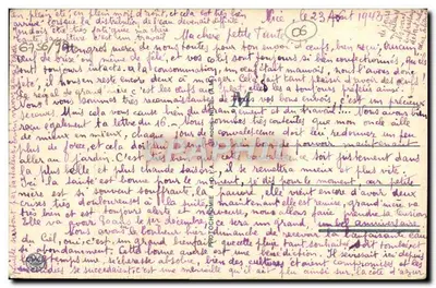 Juan-les-Pins — Onder de zee-pinen — Anoniem uitgever, nr. 876 — Achterkant