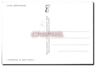 Mandelieu-la-Napoule — widok portu i zamek — Wydawnictwo S.E.P.T. - Nice — Rewers