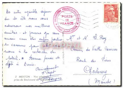 Menton — Ogólny widok z Boulevarda de Gravavan — CAP — Rewers