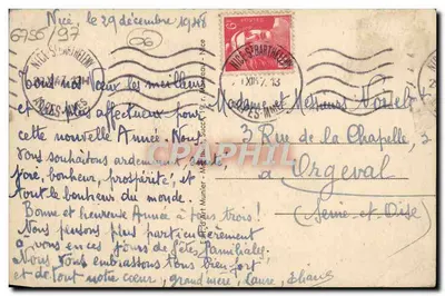 Menton — Ogólny widok z Garavan — Wydawca: Art Munier, nr 21 — Rewers