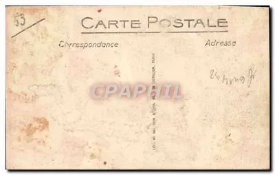 Menton — Granica Francusko-italiańska — Hotel Miramar i Kasyno na Czerwonych Skalach — Wydawca: H. For Estellier, Paryż — Rewers