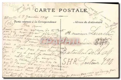 Menton — Vista geral — LL. — n°114 — Verso