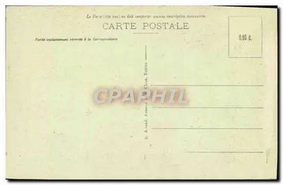 Menton — Zatoka i widok ogólny — z Cap Marti — wydawca G. Arnaud, Nantes, nr 80 — Rewers