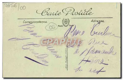 Menton — Frontière Franco-Italienne — Les Rochers Rouges — Restaurant-Grottes — LL. n°118 — Verso