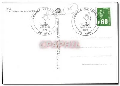 Ogólny widok Nicei — widok z zamku — Wydawnictwo Art Montluet, nr 174 — Rewers