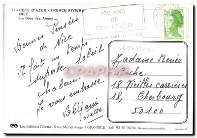 Nizza - De Baai van de Engelen — Edities Gilletta, n°11 — Achterkant