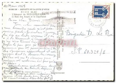 Aeroporto di Nizza-Côte d'Azur — Baia degli Angeli e Capo Ferrat — Edizioni C. Geay — Verso