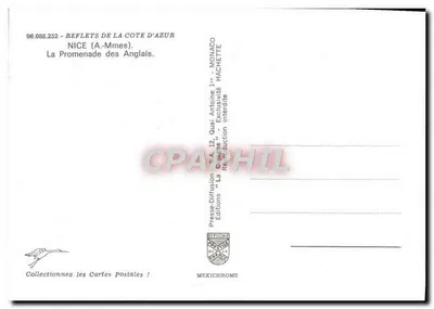 La Promenade des Anglais — Nizza — Edizioni Hachette — Verso