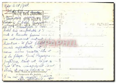 Nice — Pałac Morza Śródziemnego — Promenada Anglika — wydawca C.A.P. nr (48) — Rewers