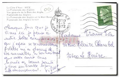 Nice — widok panoramiczny — Wydawnictwo Miejskie, nr 773 — Rewers