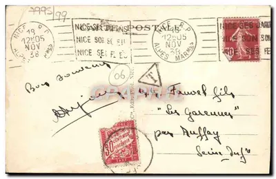Nice — Vue générale — Éditeur : Cie Edit. Phot. Nice, n° 105 — Verso