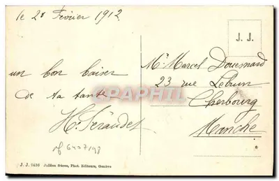 Nice - Wewnętrzny port — Jullien frères, Genewa, nr 9456 — Rewers