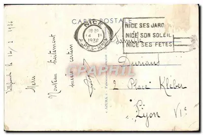 NICE — La Promenade des Anglais et le Palais de la Méditerranée (M. et Ch. Dalmas, Arch.) — Verso