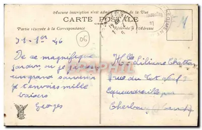 Nice — Jardin Albert Ier — Wydawca nieznany, nr serii 132 — Rewers