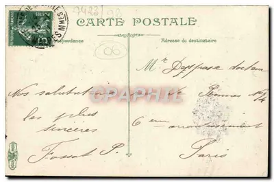 Nice. Promenade des Anglais — Widok na Kasyno — L.V.C. n°6 — Rewers