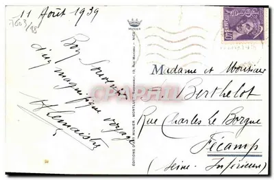 Nice — Promenade des Anglais et le Mont-Boron — Éditions d'Art Munier — Verso