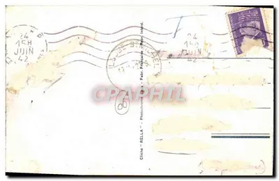 NICE - Widok z zamku — Rella, n° 1122 — Rewers