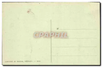 Nice — Kąt ogrodu Albert-I — Lemaitre i Rostan, wydawcy — Rewers