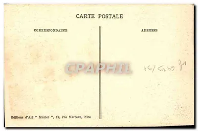 Nice — Stara ulica — Foto Munier, nr 219 — Rewers