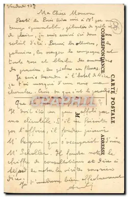 Hôtel de Nice — Nice. — Kąt Parku — B. Carabacel — Rewers