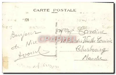 Nice — Place Masséna — Casino Municipal — L. Gilletta et Cie, Nice — Verso