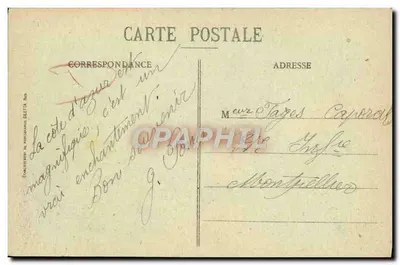 Nice - Jardins dos Palmier e Casino - Fontaine dos Amores — Editor GLETTA, n°11 — Verso