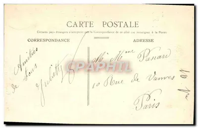 Nice — Entrée du Port — Édition P. F. Née — Verso