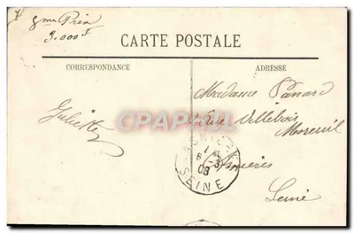 Carnevale di Nizza 1908 — Grande Sfilata Ambulante — Guende fot. Marsiglia — Verso
