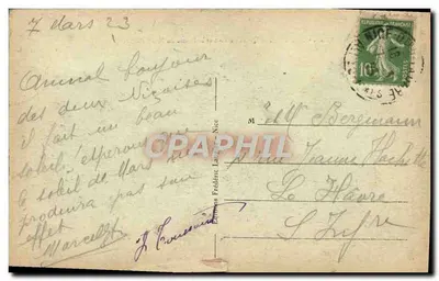 Nice — Les Quais du Port et la Pointe du Mont-Boron — Éditeur : Frédéric Laugier, n° 28 — Reverso