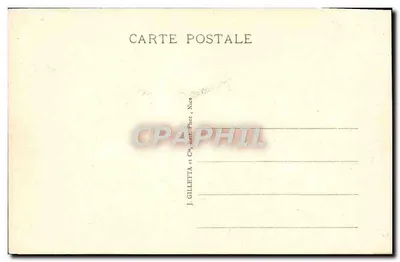 Nizza - Kade-Promenade - De Strand onder een golf - Uitgever Gilletta, n°145 — Achterkant