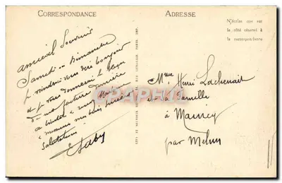 NICE — A Promenade dos Ingleses — LL, n° 252 — Verso