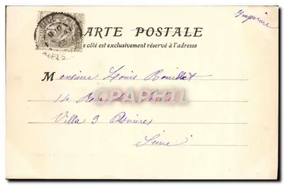 NICE - O Mercado das Flores Cours Saleya — editor M.P. n°66 — Verso
