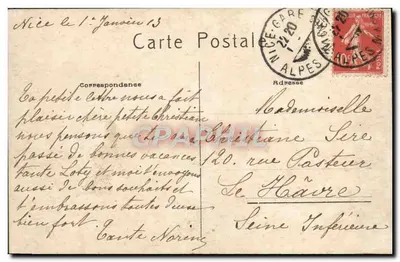 Widok na Nice i Zamek Mont-Boron — Wybrzeże Azury — P.A. — Rewers