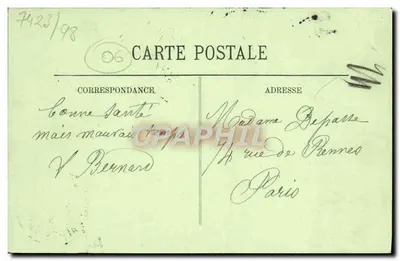 Nice - Plac Beatrix — Pomnik Gambetta — LL. — Rewers