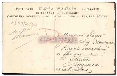 Nice — Statua Gambetta — V° Serre, Tabacs de luxe, n° 913 — Rewers