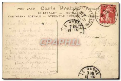 Nice i Zatoka Aniołów — Widok z Mont Boron — ND Fot. nr 342 — Rewers