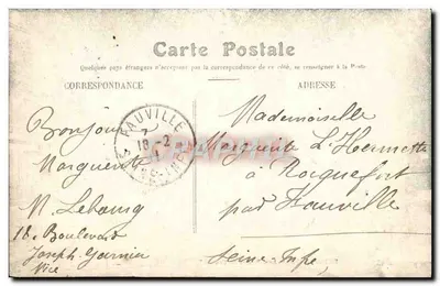 Nice — Boulevard Victor Hugo — Edição especial "Aux Dames de France" — Verso