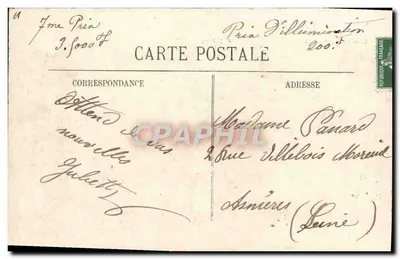 Carnaval w Nicei 1908 — Mężczyźni z Gierki Loto — fot. Marsylia — Rewers