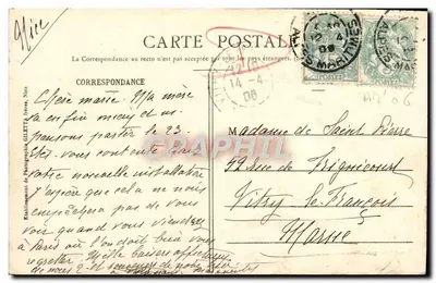 NICE — Promenade du Château — Aleja Palmy — Wydawnictwo Giletta, fot. Nice, n°12 — Rewers