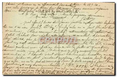 Nice — Szpital Pasteur — widok panoramiczny z ręcznym napisem — Rewers