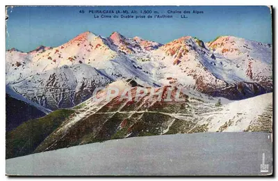 पुराना पोस्टकार्ड पेरा कावा चैन डेज़ अल्प्स ला सीम डू डीबल प्रिस डेज़ ऑथियोन