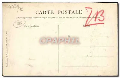 Wąwóz Vésubie - Roquebillière i wąwóz Berthemont (Alpes-Maritimes) — Kolekcja Artystyczna, nr 1228, Wydawnictwo Giletta, Nice — Rewers