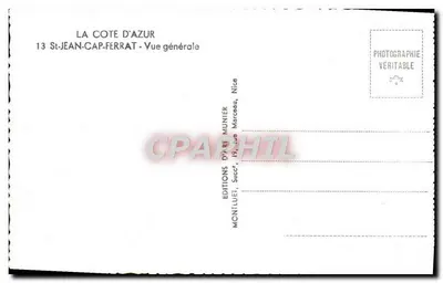 St-Jean-Cap-Ferrat — Widok ogólny — Éditions d'Art Munier — Rewers