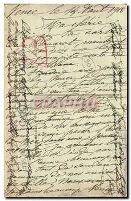 Saint-Jeannet — Vieille Rue — Éditeur E.P.D. n° 1913 — Rewers