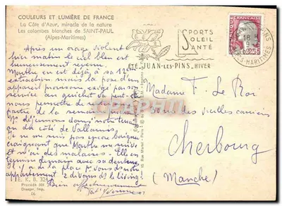 Saint-Paul-les-Pins — Białe gołębie — Ivon — Rewers